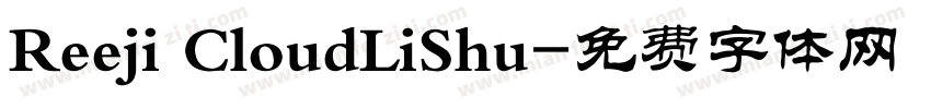 Reeji CloudLiShu字体转换